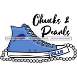 American Football Team Buffalo, NY Chucks And Pearls Sports Touchdown Professional Uniform SVG PNG JPG Cutting Files For Silhouette Cricut and More!