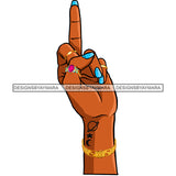 Black Finger Middle Finger F*** Blue Fingernails Tattoos Single Hand  JPG PNG  Clipart Cricut Silhouette Cut Cutting