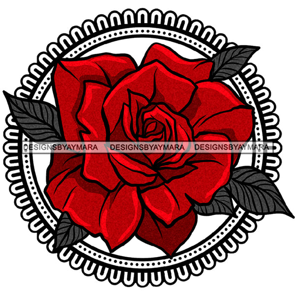 Beautiful Red Rose Flowers Roses Graphic  Clipart JPG PNG  Clipart Cricut Silhouette Cut Cutting