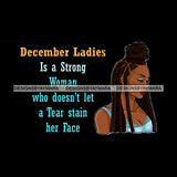 December Ladies Lady Dreads Locs Braids Hair Black Afro Woman JPG PNG  Clipart Cricut Silhouette Cut Cutting