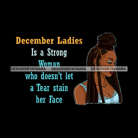 December Ladies Lady Dreads Locs Braids Hair Black Afro Woman JPG PNG  Clipart Cricut Silhouette Cut Cutting