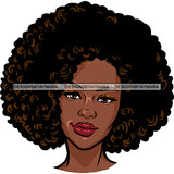 Afro Woman Big Afro Hairstyle Hustler Savage Melanin Nubian Hipster Girl SVG JPG PNG Vector Clipart Cricut Silhouette Cut Cutting