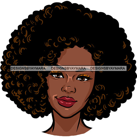 Afro Woman Big Afro Hairstyle Hustler Savage Melanin Nubian Hipster Girl SVG JPG PNG Vector Clipart Cricut Silhouette Cut Cutting