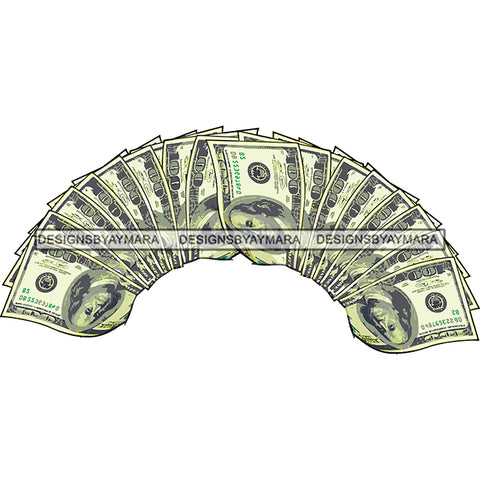 Cash Money Stack Dollar Note Notes Dollars SVG JPG PNG Vector Clipart Cricut Silhouette Cut Cutting