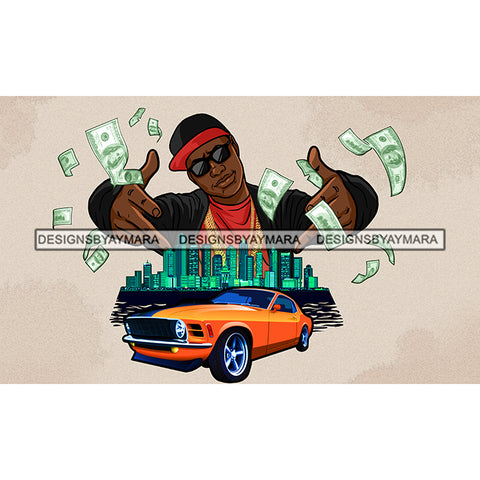 Money Street Boys Gansta Gangster Man City Background Mafia Muscle Car Black Man JPG PNG Clipart Cricut Silhouette Cut Cutting