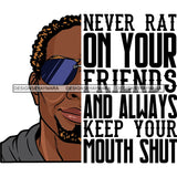 Afro Man Half Face Life Quote Attractive Sunglasses Goatee Beard Receding Hair SVG JPG PNG Vector Clipart Cricut Silhouette Cut Cutting
