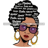 Afro Lola Forgiven Strong Special Unique Black Girl Magic Melanin Popping Hipster Girl SVG JPG PNG Layered Cutting Files For Silhouette Cricut and More