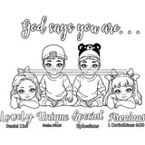 God Says You Are Bible Verses Sweet Baby Boys Baby Girls Toddlers B/W SVG JPG PNG Vector Clipart Cricut Silhouette Cut Cutting