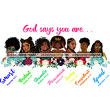 God Says You Are Special SVG JPG PNG Vector Clipart Cricut Silhouette Cut Cutting