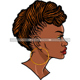 Black Queen With Locs Sister Locs In A Bun JPG PNG  Clipart Cricut Silhouette Cut Cutting