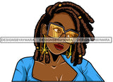 Afro Attractive Lola Sensual Urban Hipster Girl Bamboo Earrings Boss Lady Nubian Queen Melanin SVG Cutting Files For Silhouette Cricut and More