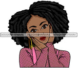 Afro Attractive Cute Lola Adorable Urban Hipster Girl Big Eyes Boss Lady Nubian Queen Melanin SVG Cutting Files For Silhouette Cricut and More