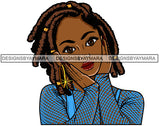 Afro Attractive Cute Lola Adorable Urban Hipster Girl Big Eyes Boss Lady Nubian Queen Melanin SVG Cutting Files For Silhouette Cricut and More