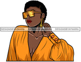 Afro Attractive Lola Sensual Urban Hipster Girl Bamboo Earrings Boss Lady Nubian Queen Melanin SVG Cutting Files For Silhouette Cricut and More