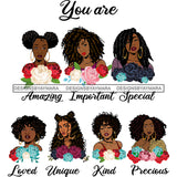 You Are Afro Woman Great Qualities Quotes Women Together Nubian Melanin Queen Black Girl Magic Layered SVG Cutting Files For Silhouette Cricut and More