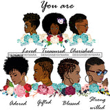 You Are Afro Woman Great Qualities Quotes Women Together Nubian Melanin Queen Black Girl Magic Layered SVG Cutting Files For Silhouette Cricut and More