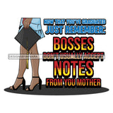 Afro Woman Legs Graduate Life Quotes Academic Achievement Holding Graduation Cap SVG JPG PNG Cutting Files For Silhouette Cricut More