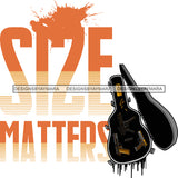 Size Matter Hand Gun Protection Quotes Vector Designs For T-Shirt and Other Products SVG PNG JPG Cut Files For Silhouette Cricut and More!