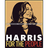 Harris For The People Color Background JPG PNG  Clipart Cricut Silhouette Cut Cutting