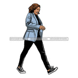 Vice President Kamala Harris Stepping  JPG PNG  Clipart Cricut Silhouette Cut Cutting