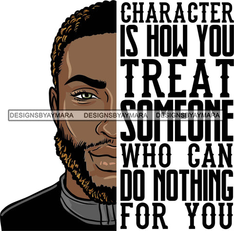 Bearded Handsome Man Life Quotes Half Face Quotes SVG Files For Cutting and More!