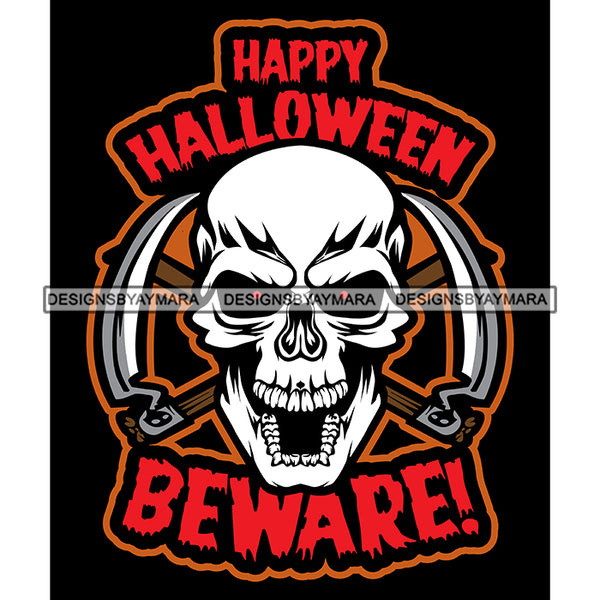 Halloween Trick Or Treat Scary Horror Holiday Spooky Mystery Creepy Graphics SVG Cutting Files For Silhouette Cricut and More