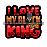 Melanin King Afro Sexy Man Crown Royalty Banner Illustration SVG JPG PNG Vector Clipart Cricut Silhouette Cut Cutting