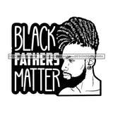 Melanin King Quote Sexy Man Father Crown Kingdom Banner Illustration B/W SVG JPG PNG Vector Clipart Cricut Silhouette Cut Cutting