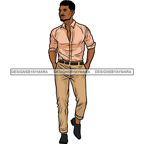 Handsome Sexy Afro Man Mustache Curly Hairstyle Classy Trendy Fashion Style SVG JPG PNG Vector Clipart Cricut Silhouette Cut Cutting