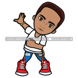 Toddler Baby Boy Dancing Hip Hop Swag Sneakers Cool Jogging Pants NY Fashion Flow SVG JPG PNG Vector Clipart Cricut Silhouette Cut Cutting