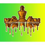 Gold Chess Pieces Dripping Gold Chess Pieces Green And Yellow Memory JPG PNG  Clipart Cricut Silhouette Cut Cutting