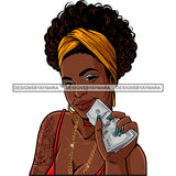 Gangsta Gangster Woman Money Stack Badass Hustler Hustling Savage Melanin Nubian Hipster Ghetto Street Girl SVG JPG PNG Vector Clipart Cricut Silhouette Cut Cutting