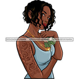 Sexy Gangster Diva Gangsta Woman Holding Money Stack Short Hair Badass Hustler Hustling Savage Melanin Nubian Hipster Ghetto Street Girl SVG JPG PNG Vector Clipart Cricut Silhouette Cut Cutting