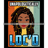 Pretty Afro Woman Passionate Genuine Love Locs Hairstyle Grunge Background SVG JPG PNG Vector Clipart Cricut Silhouette Cut Cutting