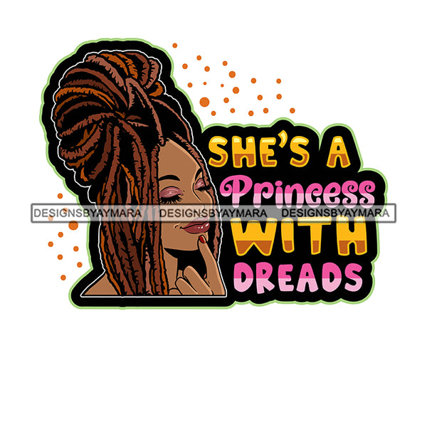 Pretty Afro Woman Elegant Proud Love Locs Hairstyle White Background SVG JPG PNG Vector Clipart Cricut Silhouette Cut Cutting