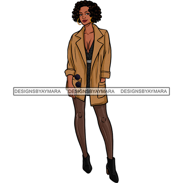 Black Woman Lady Stepping Out JPG PNG  Clipart Cricut Silhouette Cut Cutting