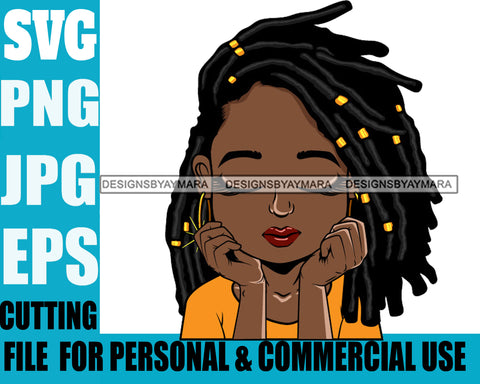 Afro Cute Lili Designs For Commercial And Personal Use Black Woman Nubian Queen Melanin SVG Cutting Files For Silhouette Cricut and More