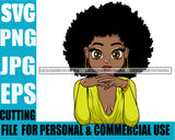 Afro Cute Lili Designs For Commercial And Personal Use Black Woman Nubian Queen Melanin SVG Cutting Files For Silhouette Cricut and More