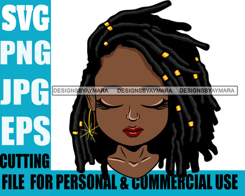 Afro Cute Lili Designs For Commercial And Personal Use Black Woman Nubian Queen Melanin SVG Cutting Files For Silhouette Cricut and More