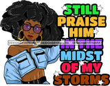 Afro Lola Life Quotes Black Woman With A Purpose God Lover SVG Cutting Files For Cricut Silhouette and More!
