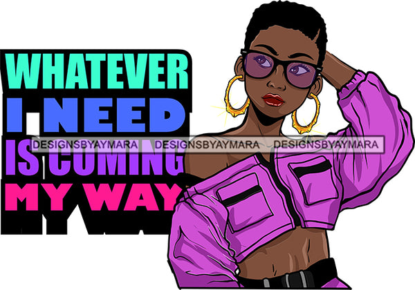 Afro Lola Life Quotes Black Woman With A Purpose God Lover SVG Cutting Files For Cricut Silhouette and More!