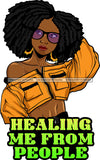 Afro Lola Life Quotes Black Woman With A Purpose God Lover SVG Cutting Files For Cricut Silhouette and More!