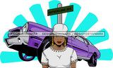 Afro Lola Badass Goddess Car Background Hood Bamboo Jewelry Cap Urban Style Woman SVG Cutting Files For Silhouette Cricut