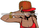 Afro Lola Urban Girl Gangster Woman Nails Bamboo Earrings Bracelets Spike Cap SVG Cutting Files For Silhouette Cricut