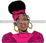 Afro Lola Urban Babe Hot Girl Black Woman Face Swag Bamboo Earrings Hip Hop Girl .SVG Cutting Files For Silhouette Cricut and More!