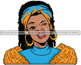 Afro Lola Urban Babe Hot Girl Black Woman Face Swag Bamboo Earrings Hip Hop Girl .SVG Cutting Files For Silhouette Cricut and More!