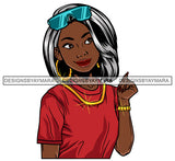 Afro Beautiful Lola Queen Boss Lady Black Woman Nubian Melanin Popping  SVG Cutting Files For Silhouette Cricut and More