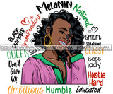 Afro Lola Diamond Teeth Hustle Goddess Life Quotes Urban Girl Pretty Woman .SVG Cutting Files For Silhouette Cricut and More!
