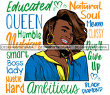 Afro Lola Diamond Teeth Hustle Goddess Life Quotes Urban Girl Pretty Woman .SVG Cutting Files For Silhouette Cricut and More!