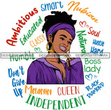 Afro Lola Diamond Teeth Hustle Goddess Life Quotes Urban Girl Pretty Woman .SVG Cutting Files For Silhouette Cricut and More!